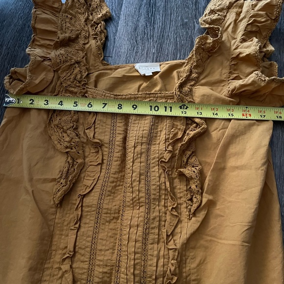 Sezane Golden Ruffle Blouse - Picture 5 of 7
